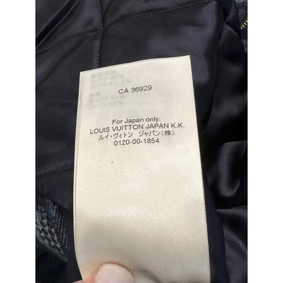 Louis Vuitton 1AAGRP Workwear Denim Diamond Damier Monogram Full Zip Jacket 52 - Picture 11 of 13